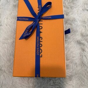 Louis Vuitton Orange Box with Blue Ribbon
